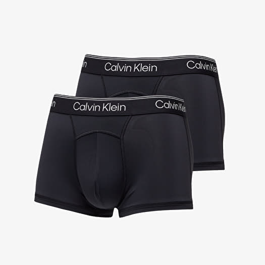 Boxer shorts Calvin Klein Athletic Microfiber Low Rise Trunk 2 Pack Black