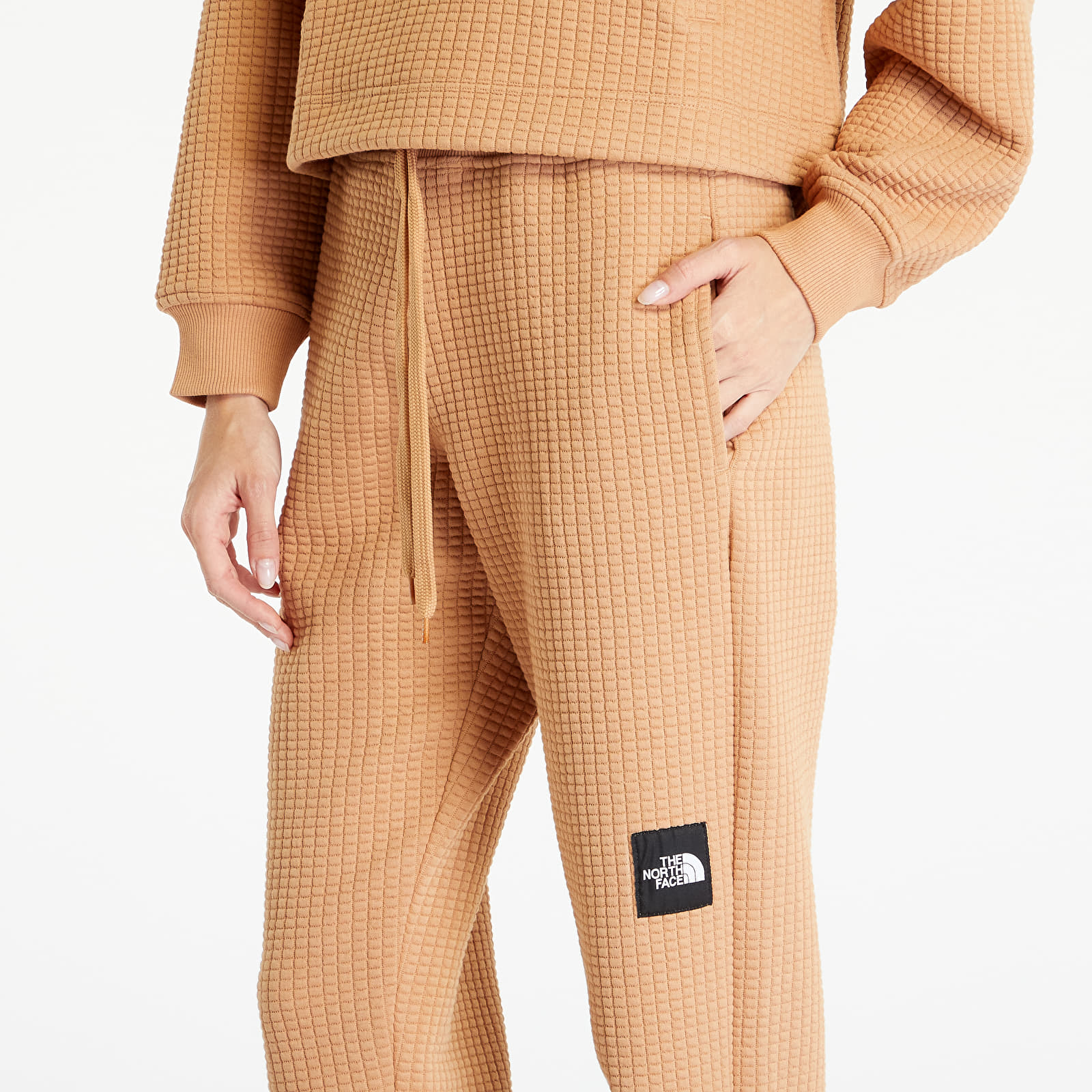 Melegítő The North Face Mhysa Quilted Pant Macchiato Brown