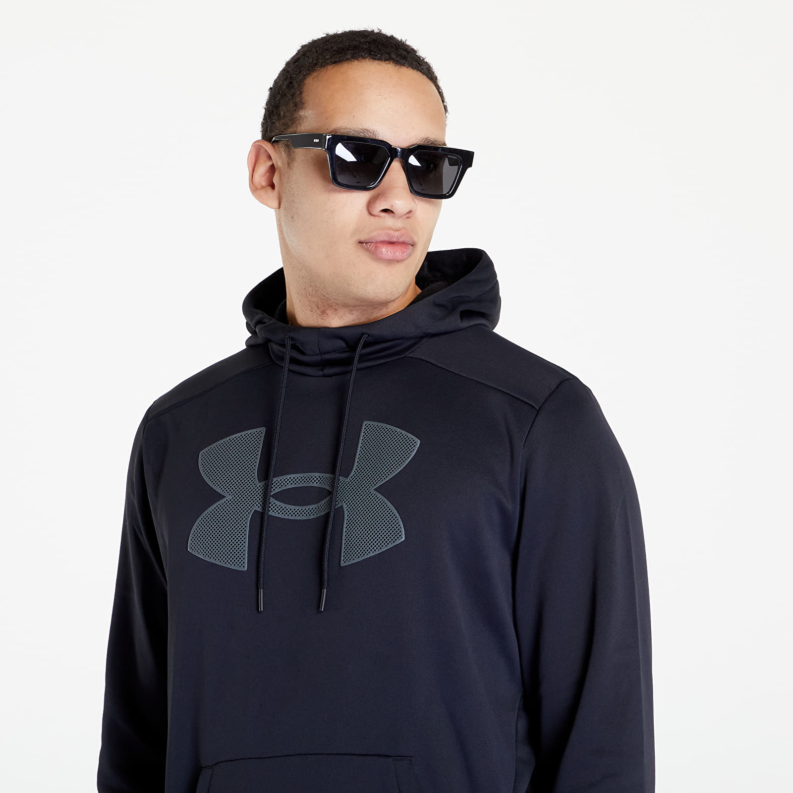 Mikinas ar kapuci un sporta krekli Under Armour Armour Fleece Big Logo HD Black