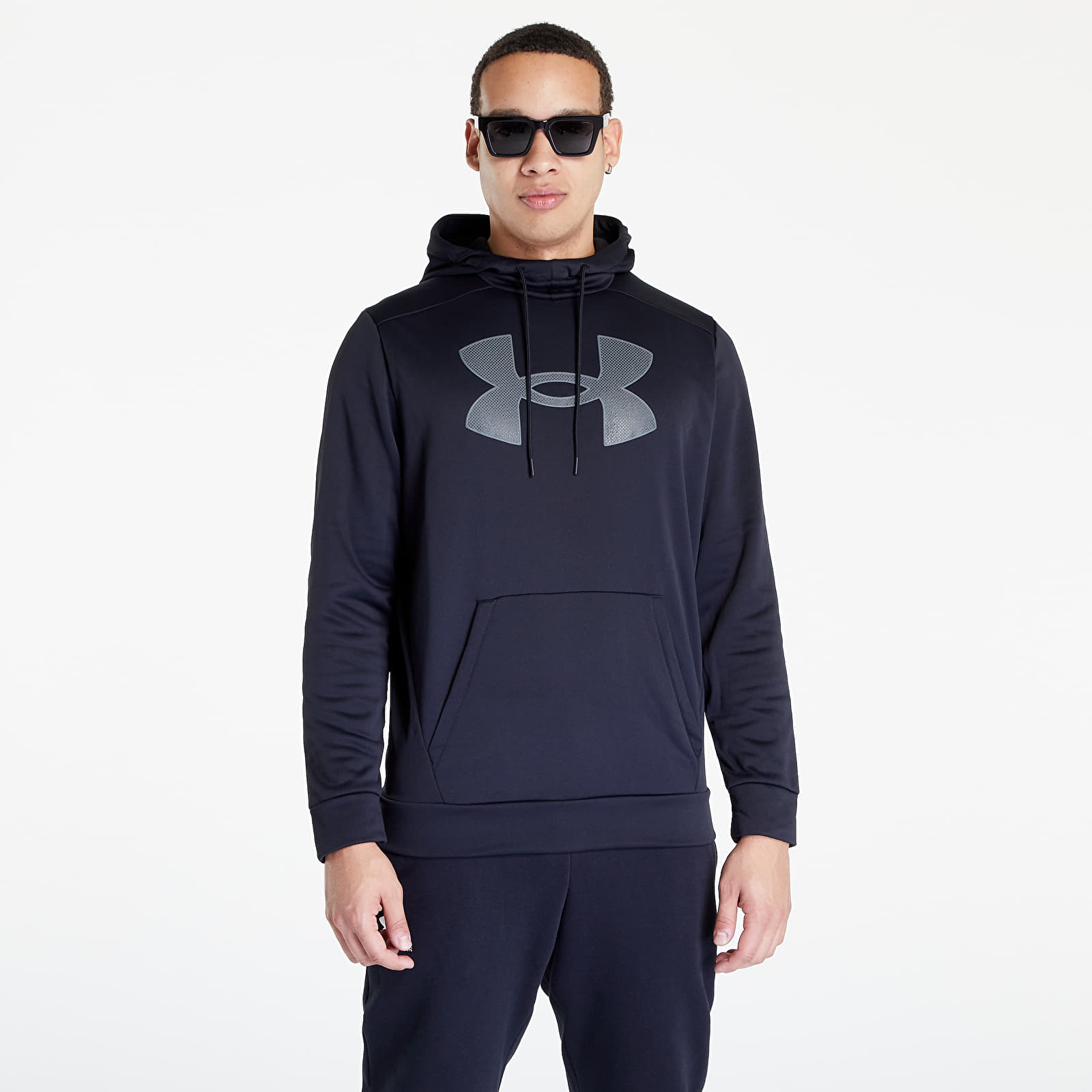 Mikinas ar kapuci un sporta krekli Under Armour Armour Fleece Big Logo HD Black