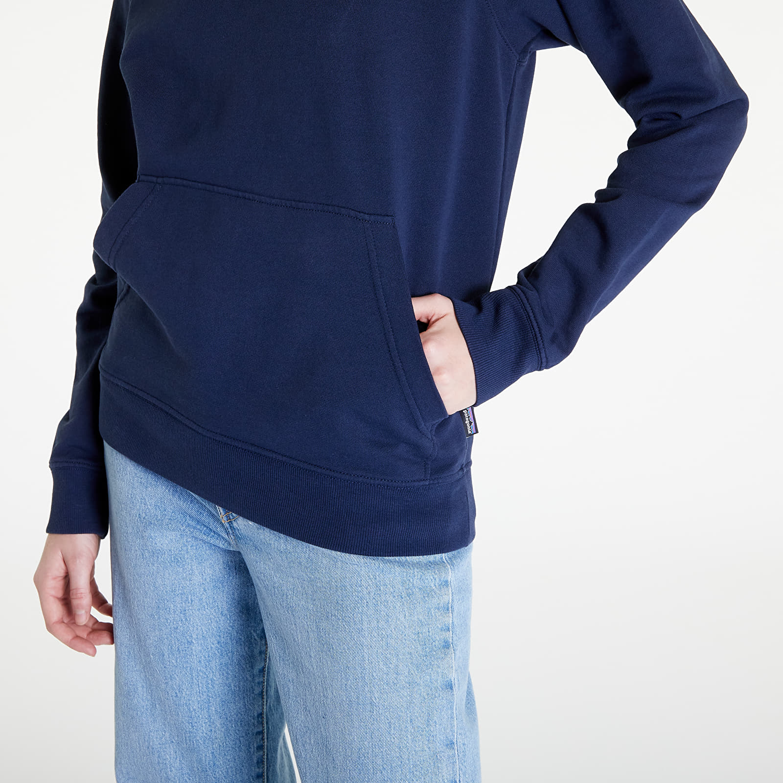Mikiny Patagonia P-6 Label Organic Hoody Navy