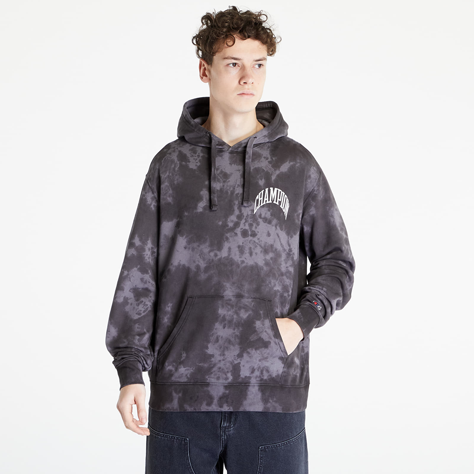 Black and grey champion hoodie store