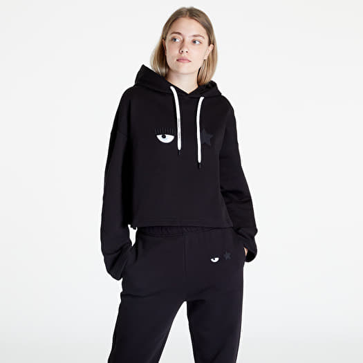 Sweatshirts Chiara Ferragni Eye Star Brushed Sweatshirt Black Queens