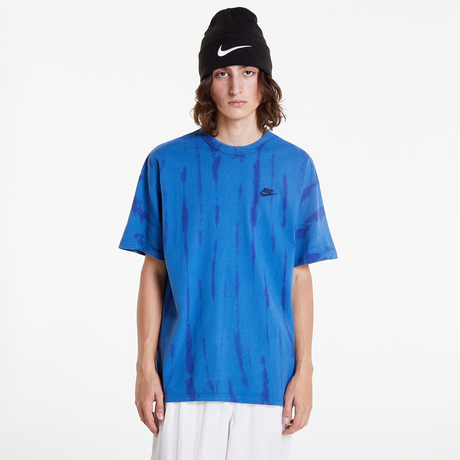 Trička Nike Sportswear Premium Essentials Men's Tie-Dyed T-Shirt Dark Marina Blue