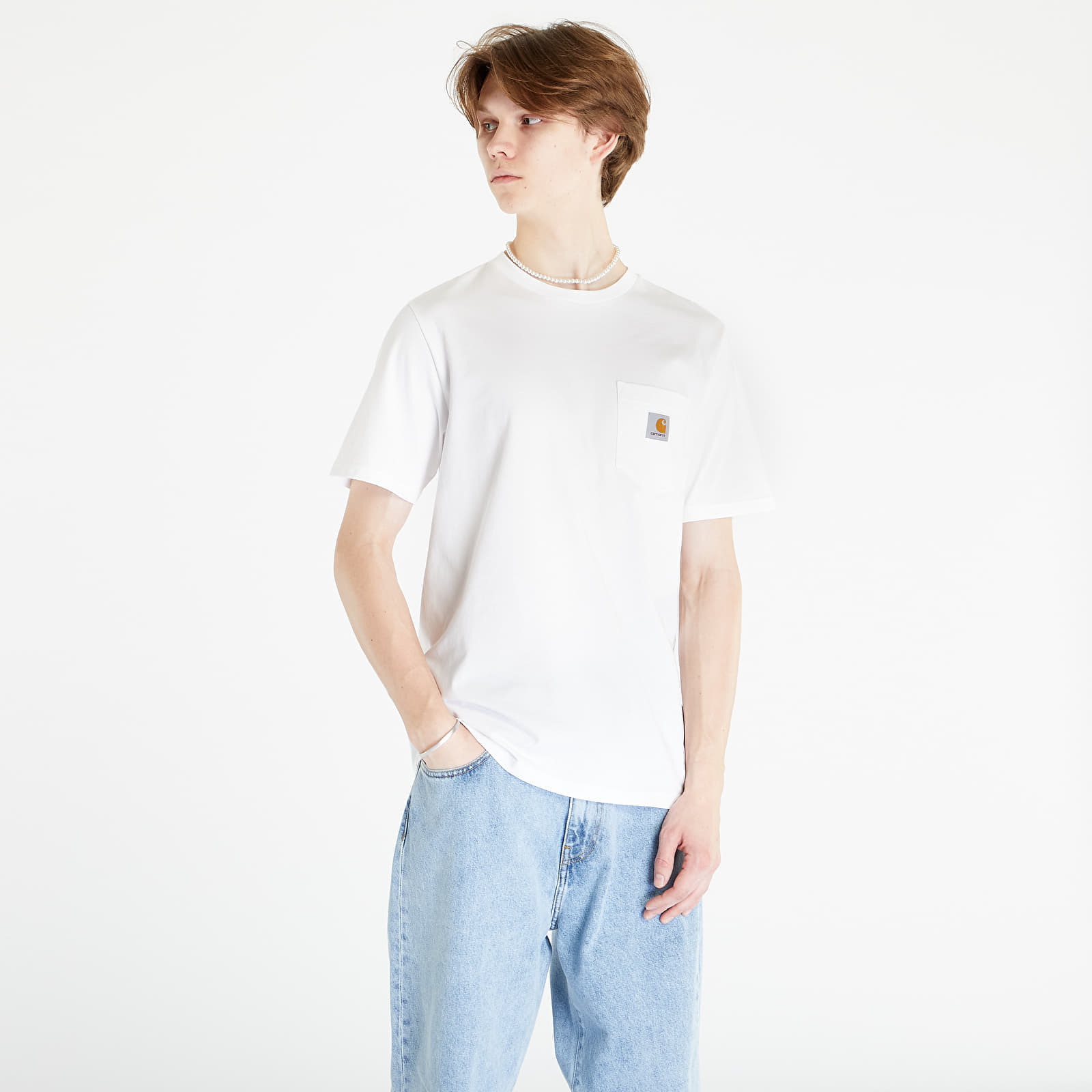 Trička Carhartt WIP Pocket Short Sleeve T-Shirt UNISEX White