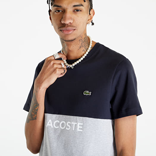 Marine/ Chine LACOSTE Blue T-Shirt | T-shirts Queens Silver