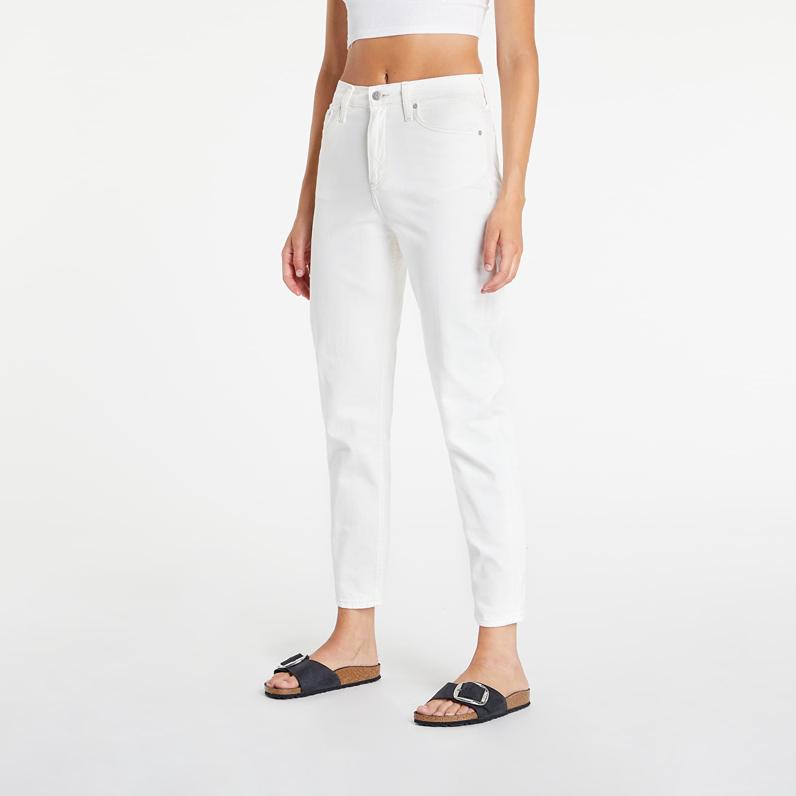 Džíny CALVIN KLEIN JEANS Mom Jean Denim Light