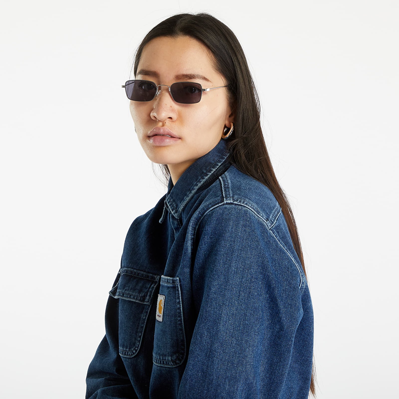 Jacken Carhartt WIP Salinac Shirt Jacket Blue Stone Washed