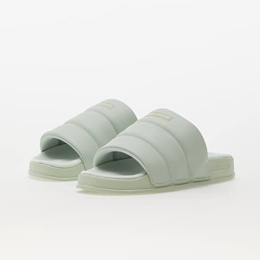 Summer shoes sneakers and flip flops adidas Originals Adilette Essential Linen Green Linen Green Linen Green Queens