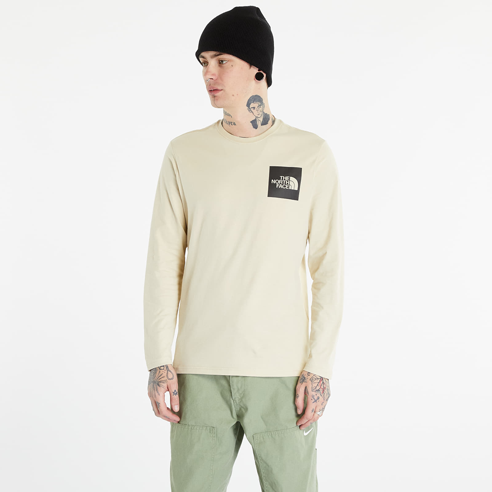 Trička The North Face L/S Fine Tee Gravel