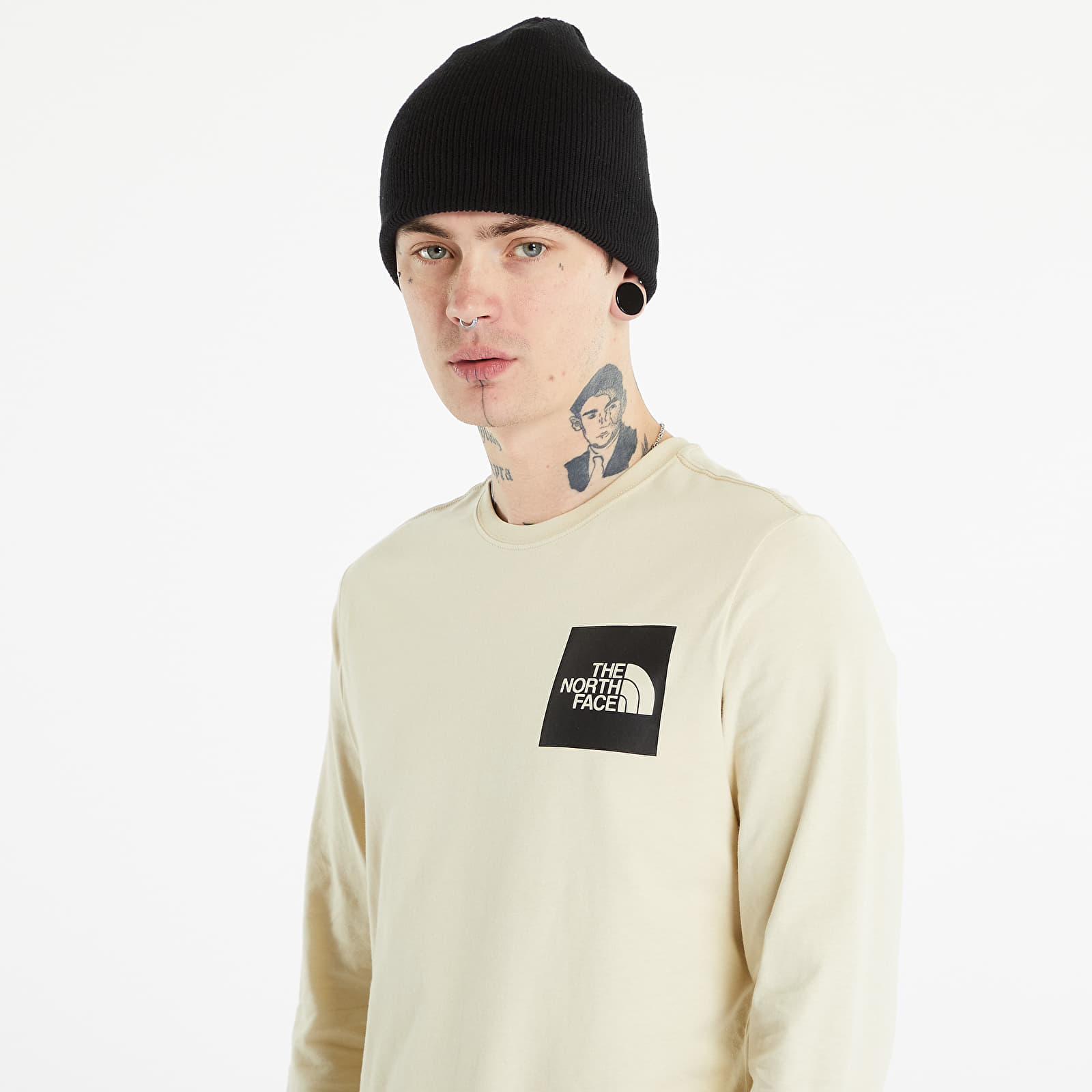 Trička The North Face L/S Fine Tee Gravel