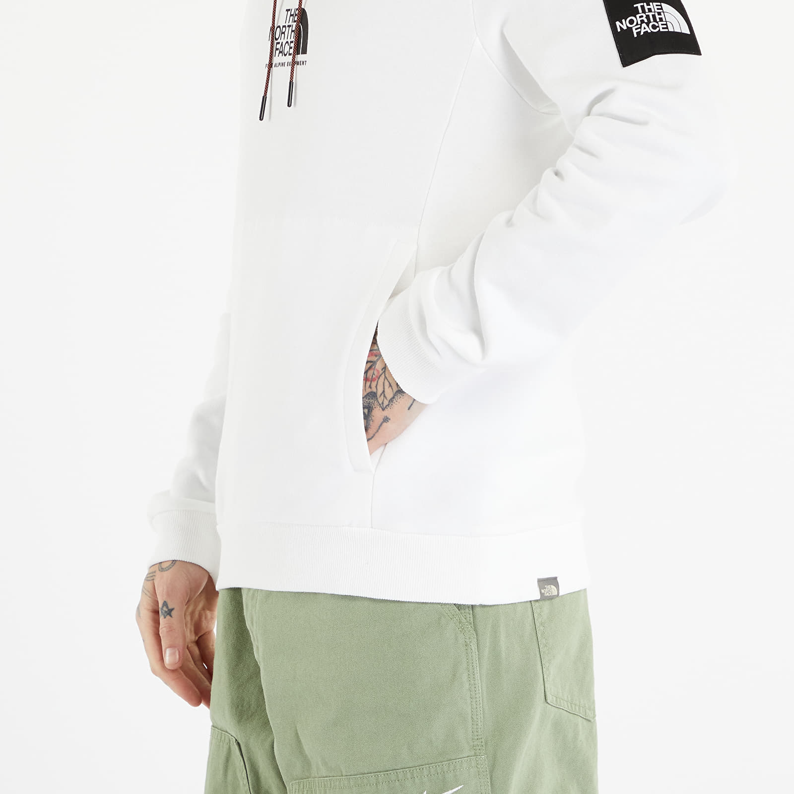Hoodies and sweatshirts  The North Face Fine Alpine Hoodie TNF White/ Retro Orange