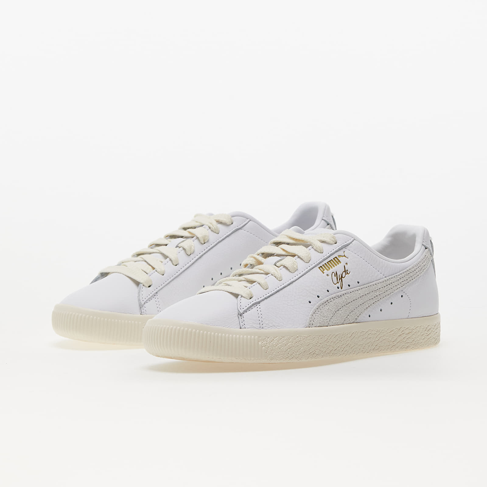 Scarpe uomo Puma Clyde Base Puma White-Frosted Ivory