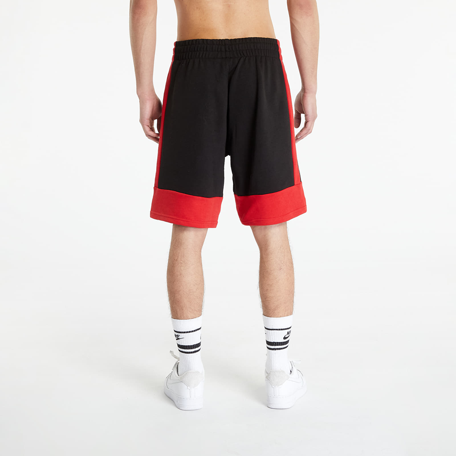 Shorts New Era Chicago Bulls NBA Colour Block Shorts Black/ Front Door Red