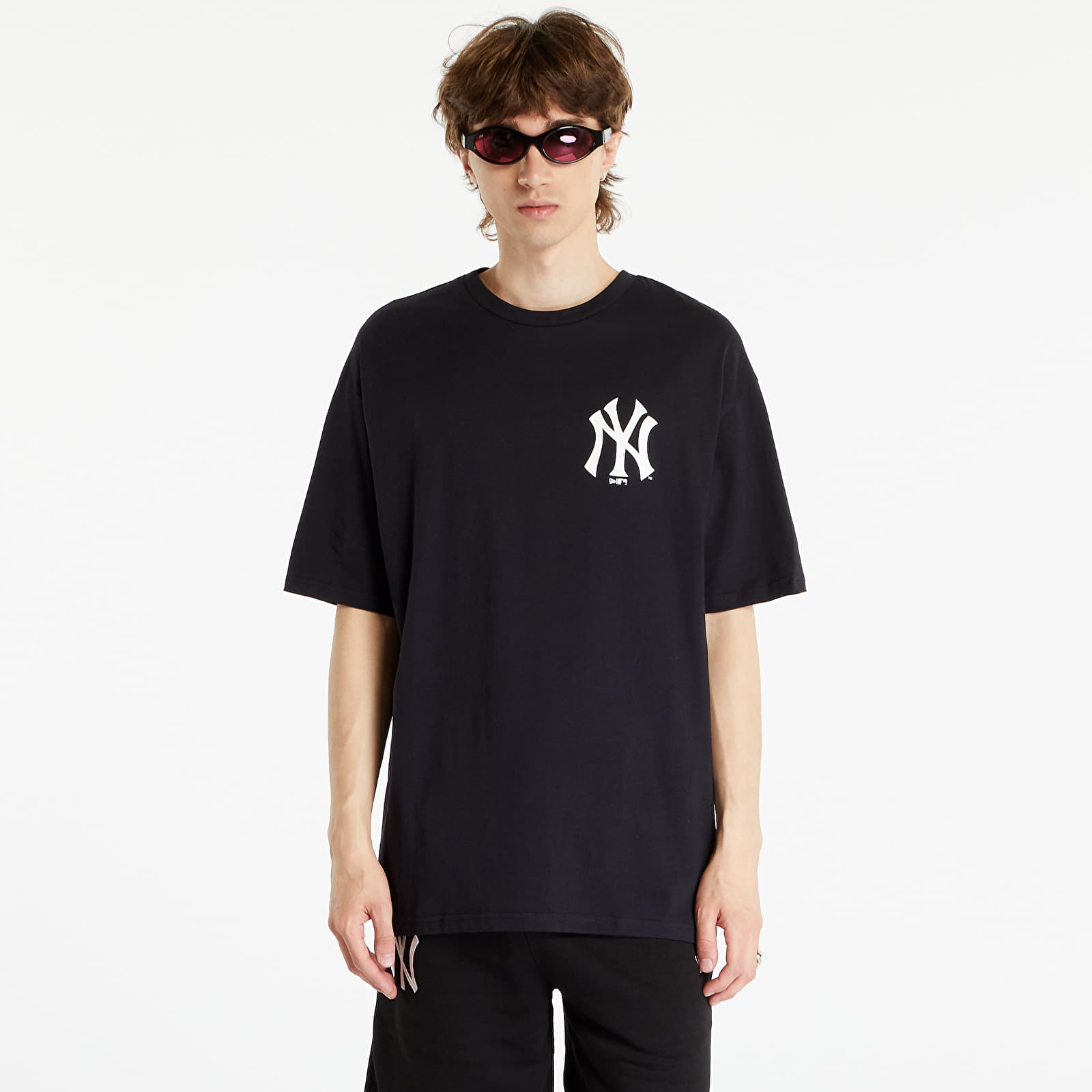 T-shirts New Era Mlb Team Graphic Bp Os Tee New York Yankees Black/ Optic White
