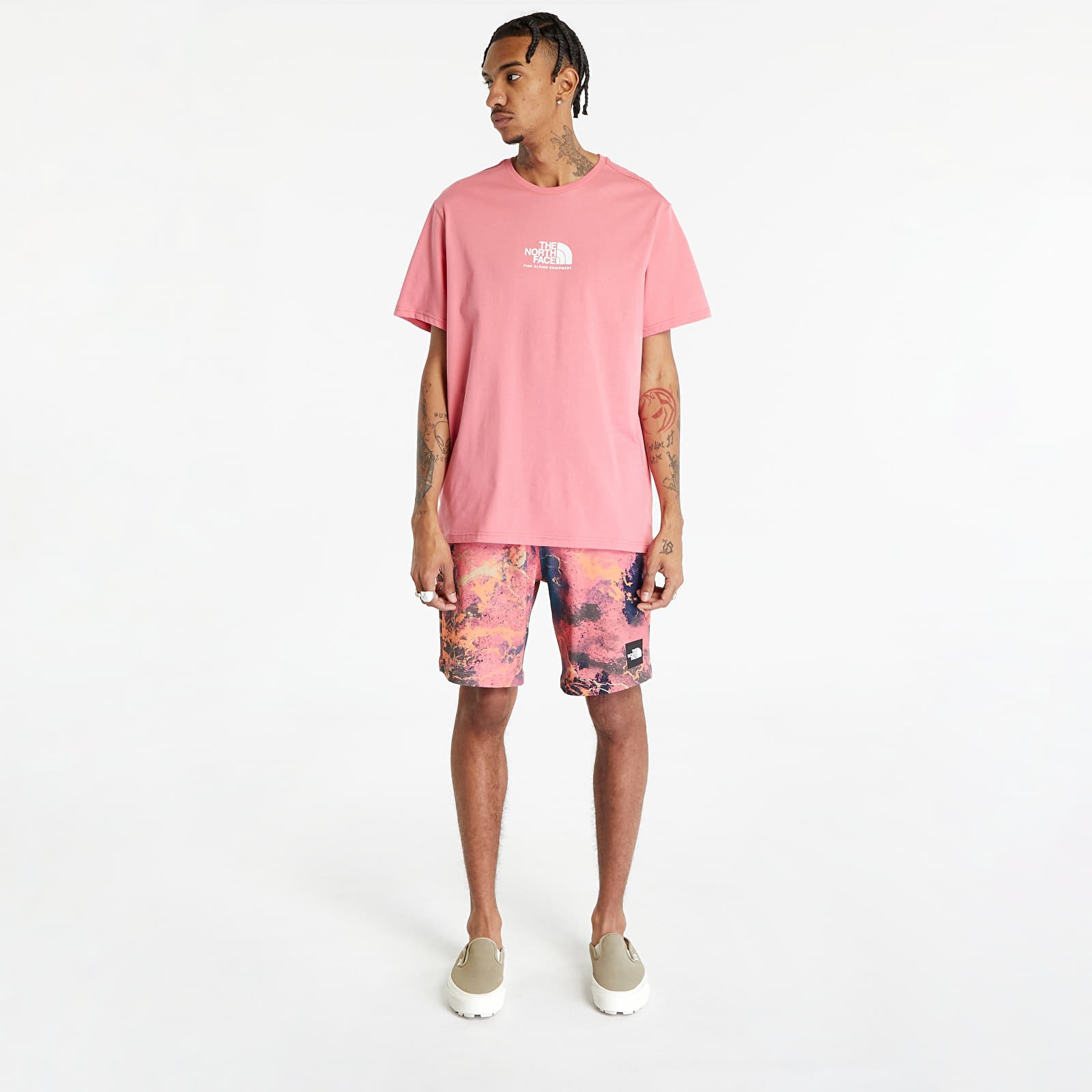 Trička The North Face S/S Fine Alpine Equipment Tee 3 Cosmo Pink