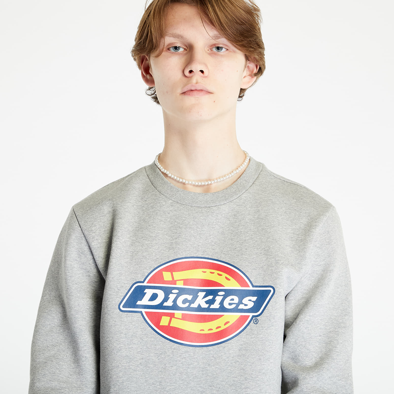 Hanorace Dickies Icon Logo Sweatshirt Grey Melange