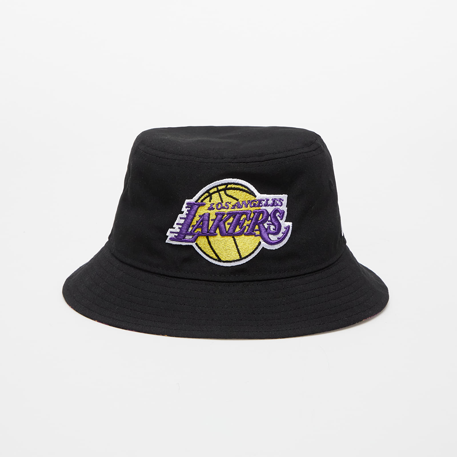 Hats New Era Los Angeles Lakers Print Infill Bucket Hat Black