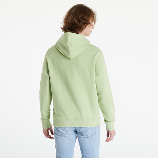 Hoodies and sweatshirts CALVIN KLEIN JEANS Stacked Logo Hoodie Jaded Green  | Queens