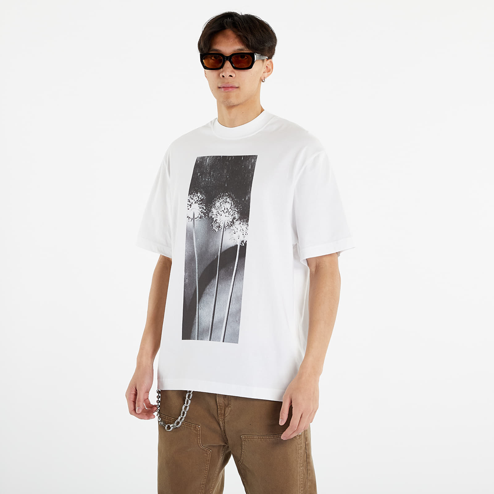 Magliette CALVIN KLEIN JEANS Flower Graphic Tee Bright White