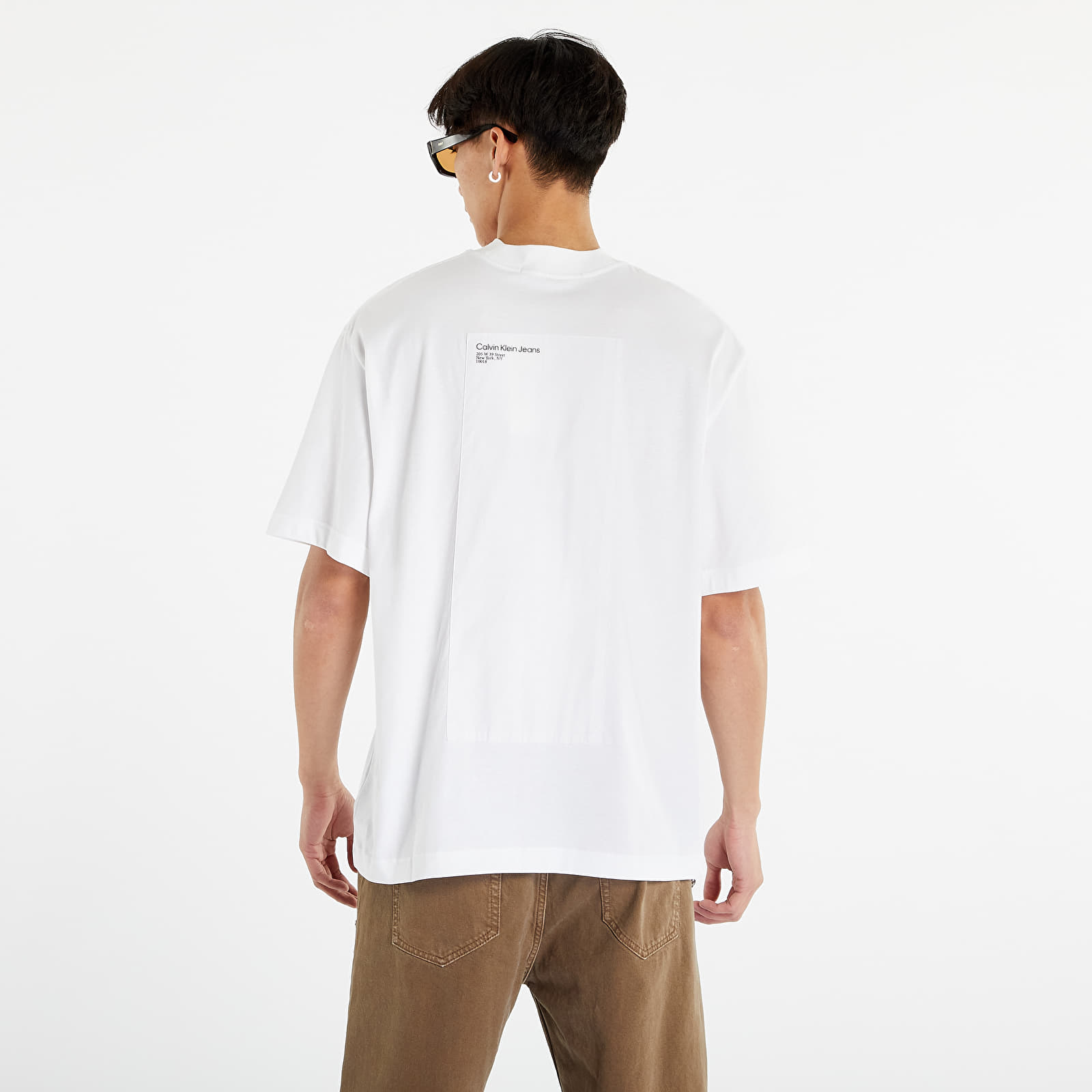 Magliette CALVIN KLEIN JEANS Flower Graphic Tee Bright White