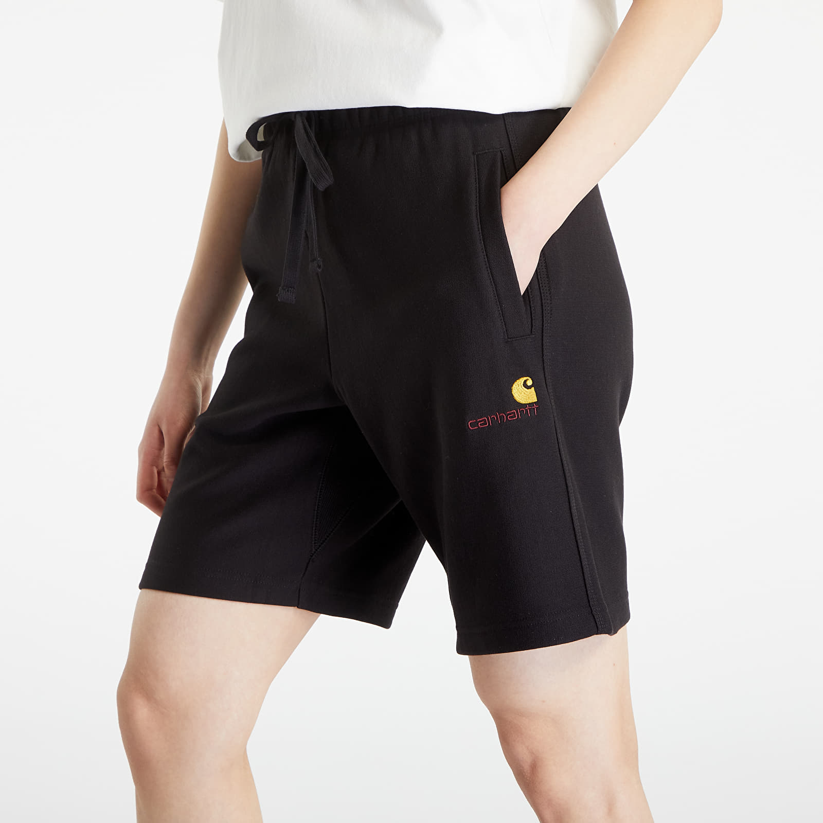 Pantalones cortos Carhartt WIP American Script Sweat Short Black