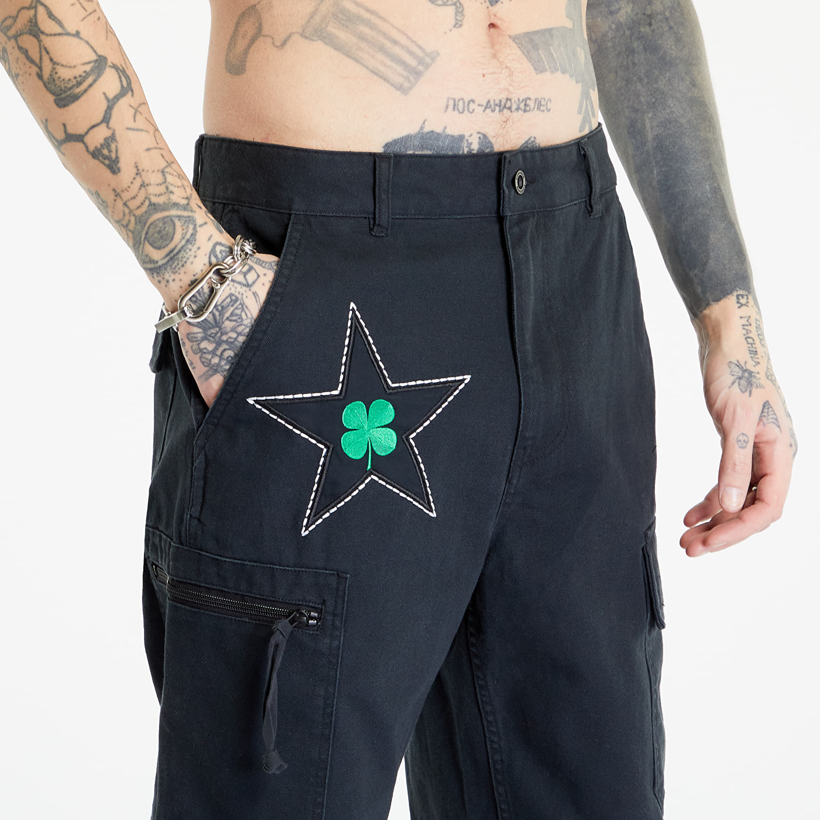 Jeans Converse x Patta Four-Leaf Clover Cargo Pant Black