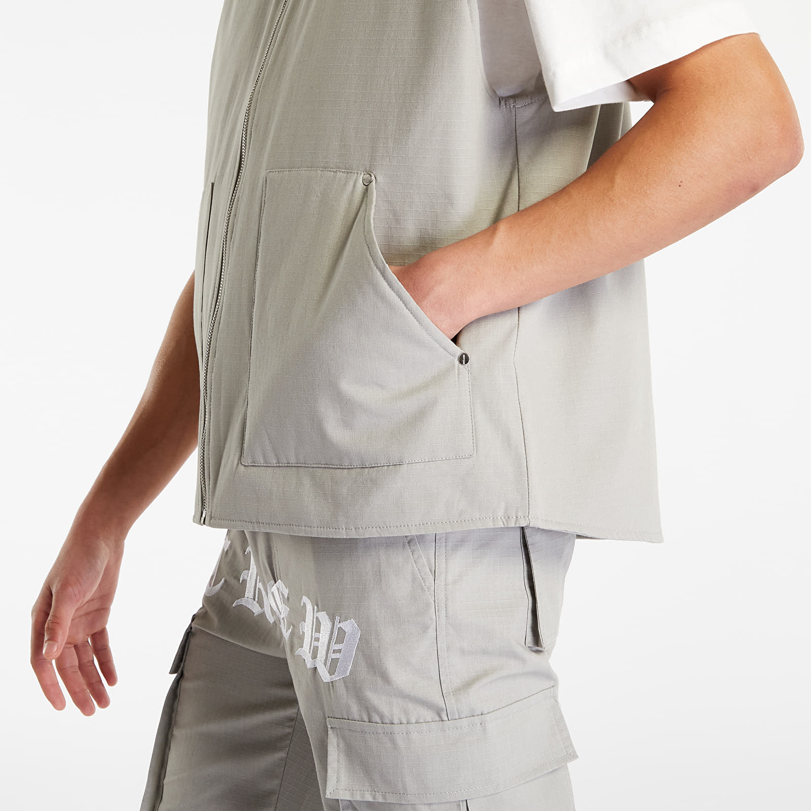 Vests Sixth June Crew Embroidered Vest Grey