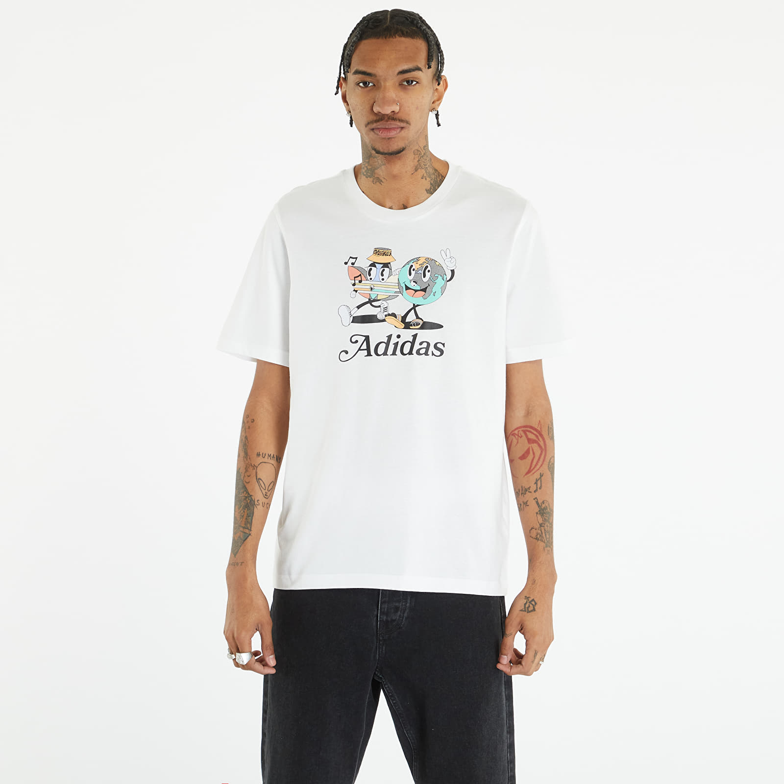 T-Shirts adidas Originals Graphic Short Sleeve Tee White