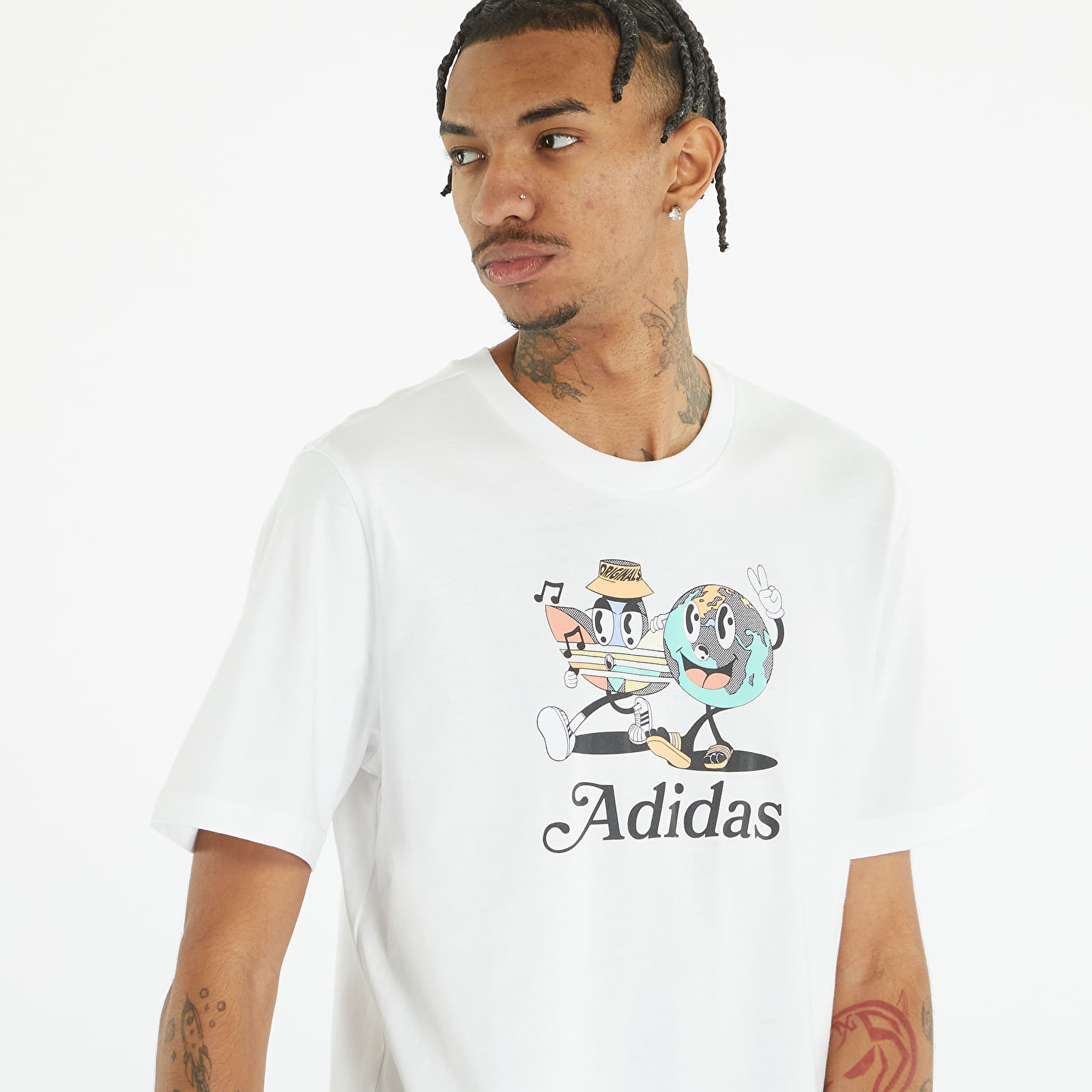 T Shirts adidas Originals Graphic Short Sleeve Tee White Queens