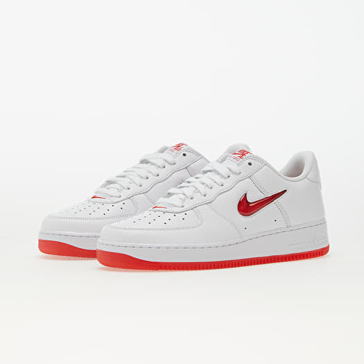 Herren Sneaker und Schuhe Nike Air Force 1 Low Retro White/ University Red  | Queens