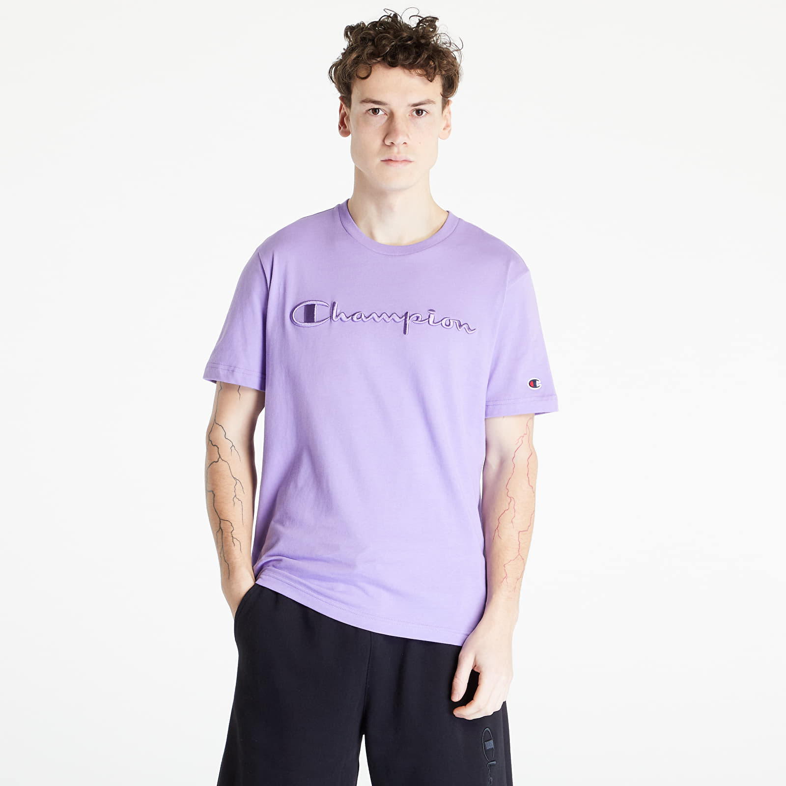 Tricouri Champion Crewneck T-Shirt Purple