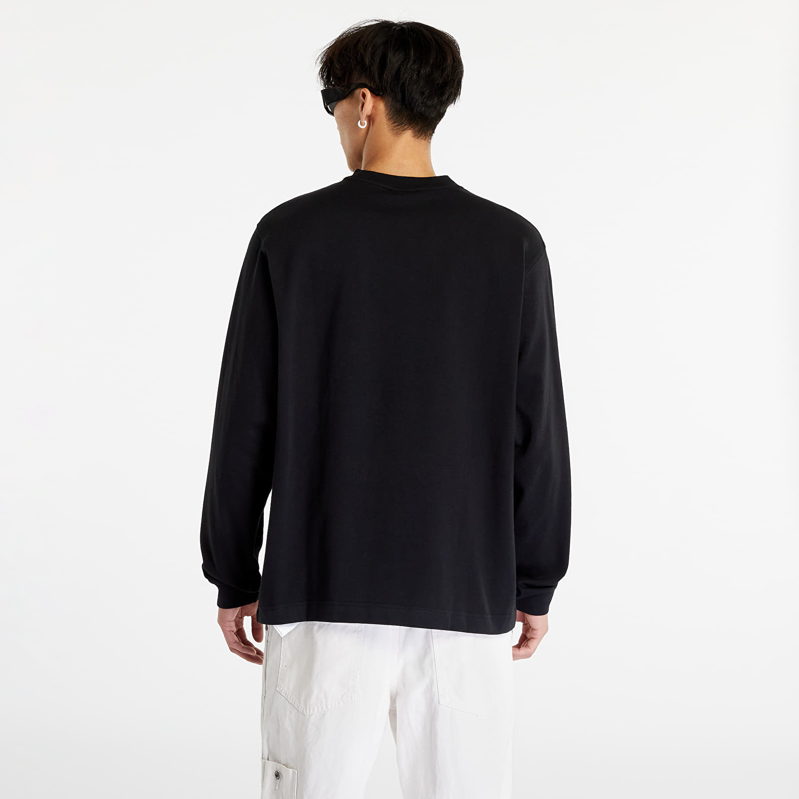 Muške majice Nike Solo Swoosh Unisex Long-Sleeve Top Black/ White