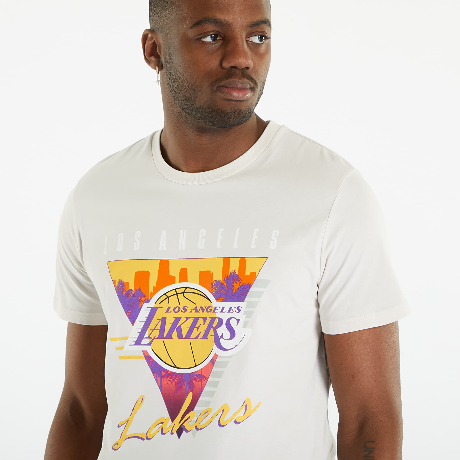 T-shirts Mitchell & Ness NBA Final Seconds Tee Lakers Beige
