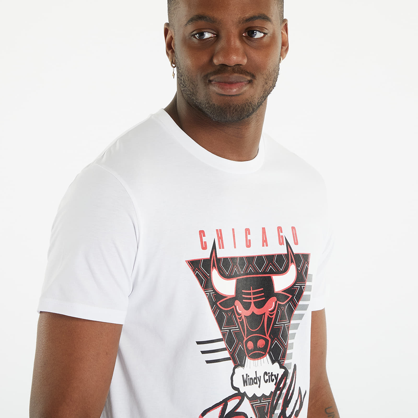 Trička Mitchell & Ness NBA Final Seconds Tee Bulls White