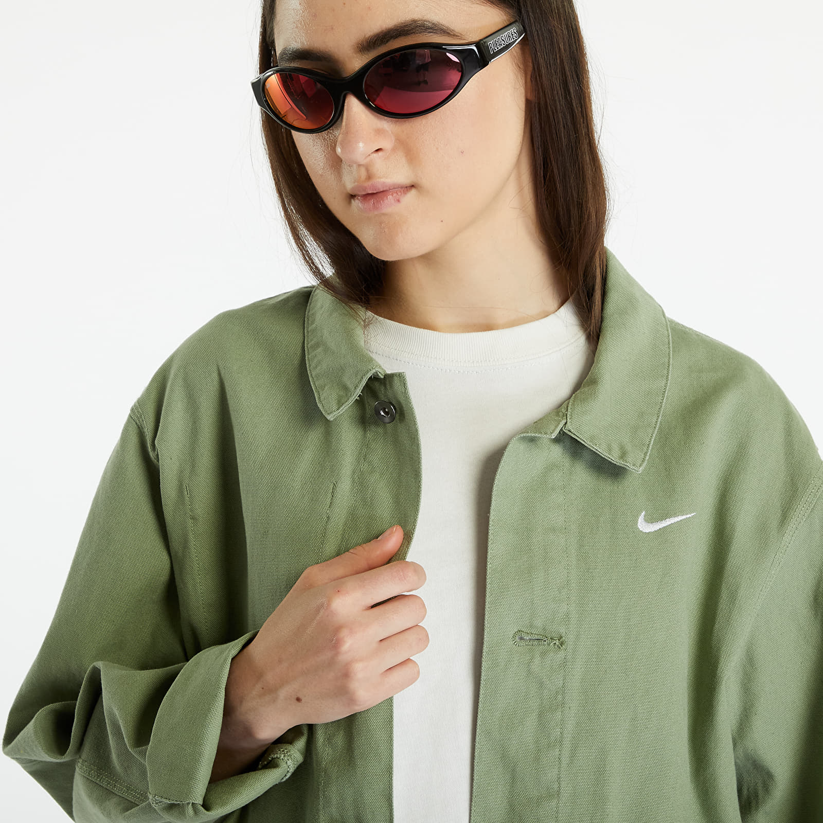 Jackets Nike Sportswear Men's Unlined Chore Coat Oil Green/ White