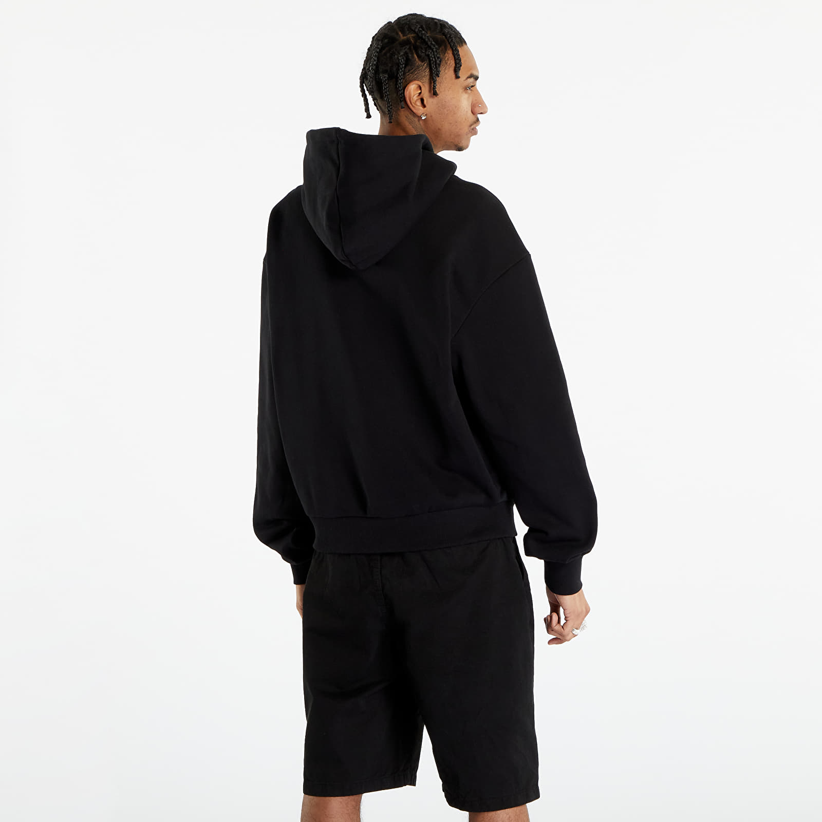 Mikinas ar kapuci un sporta krekli Urban Classics Ultra Heavy Zip Hoody Black