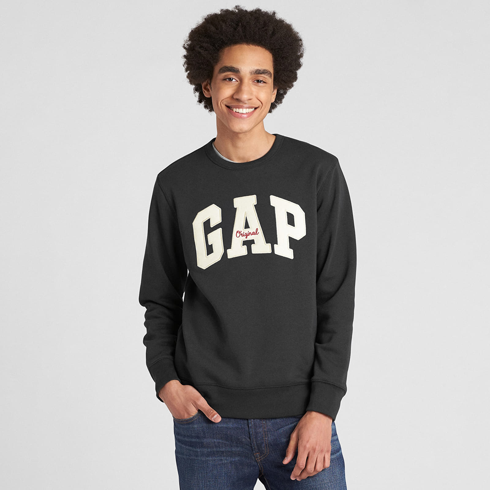 Sweatshirt GAP Original Arch Crew Moonless Night L
