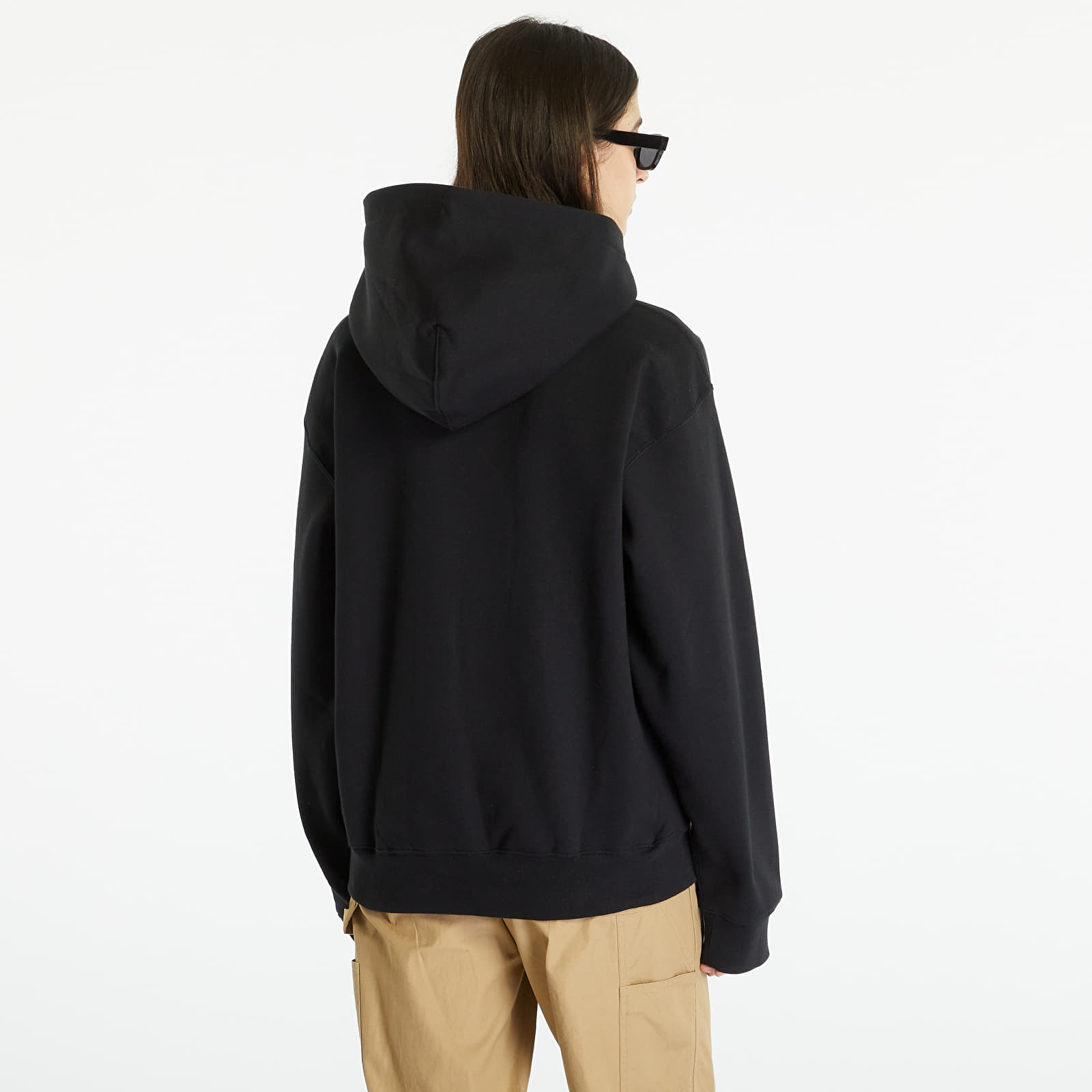 Men's sweatshirts Nike Solo Swoosh Full-Zip Hoodie UNISEX Black/ White