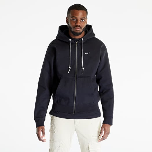 Nike Solo Swoosh Full-Zip Hoodie UNISEX Black/ White