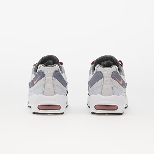 Air max 95 silver red on sale