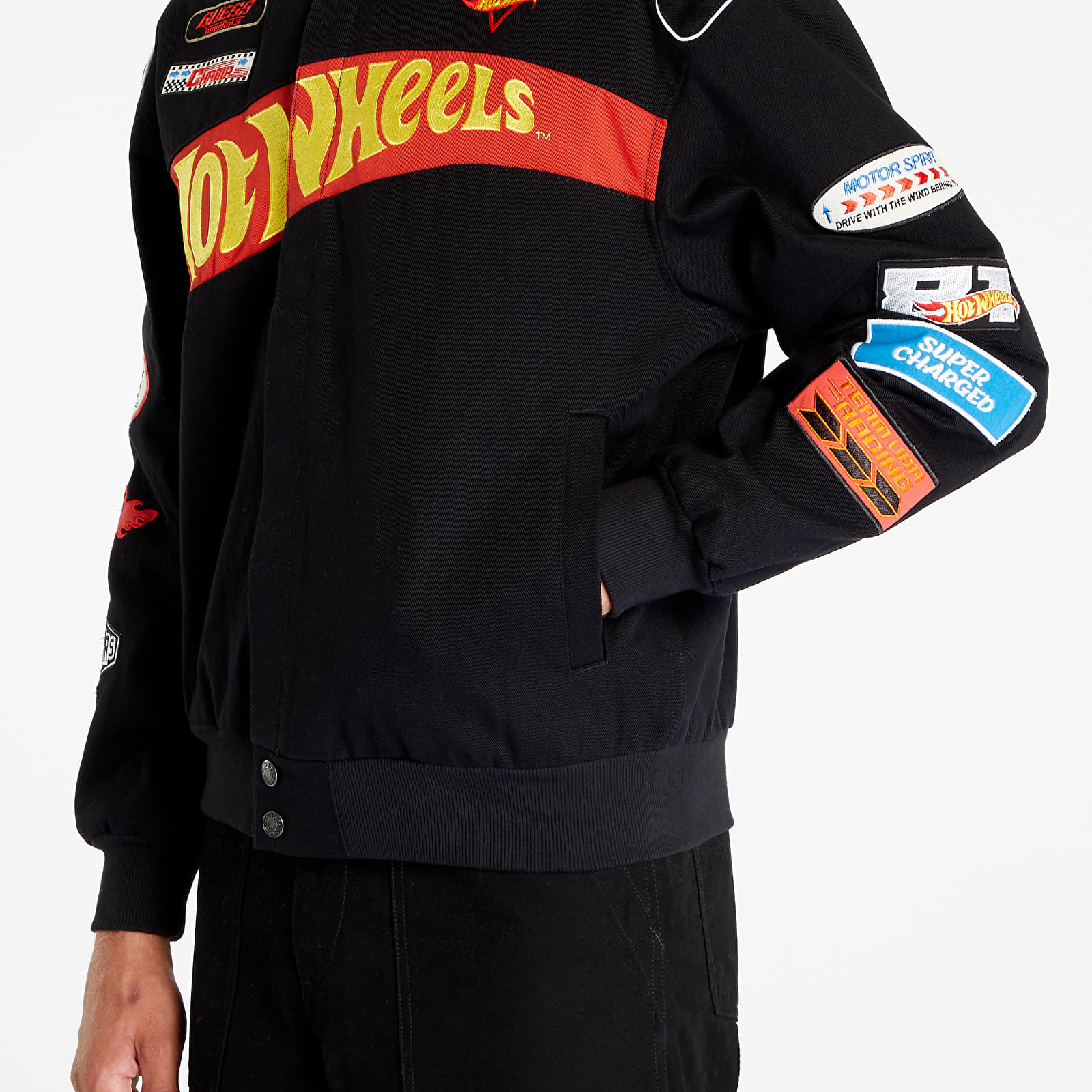 Jakker GUESS Go Hw Racing Jacket Jet Black A996
