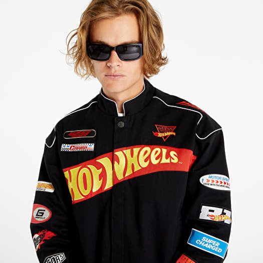 Jackets GUESS Go Hw Racing Jacket Jet Black A996 Queens