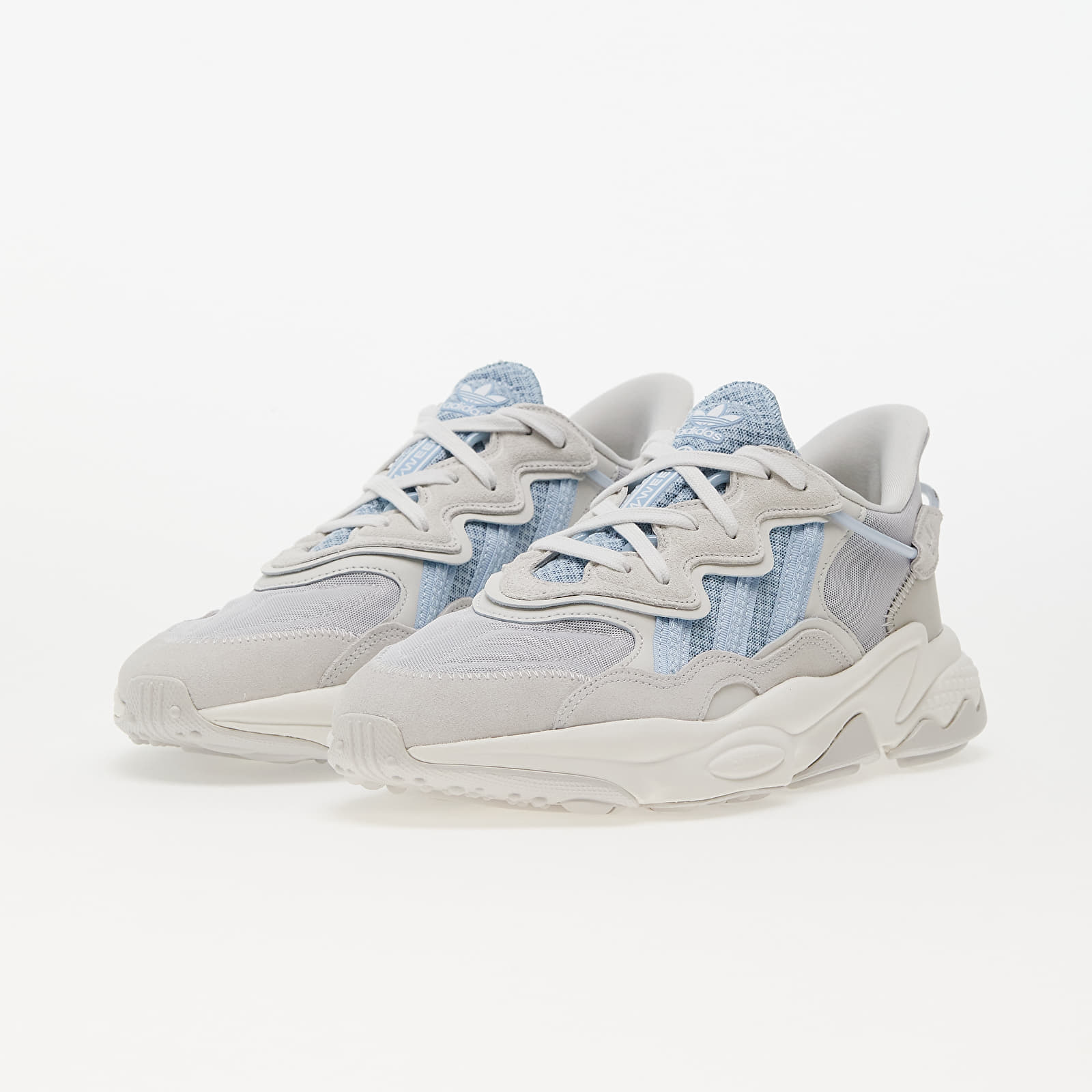 Turnschuhe und Schuhe fur Manner adidas Originals Ozweego Grey One Wonder Blue Crystal White Queens