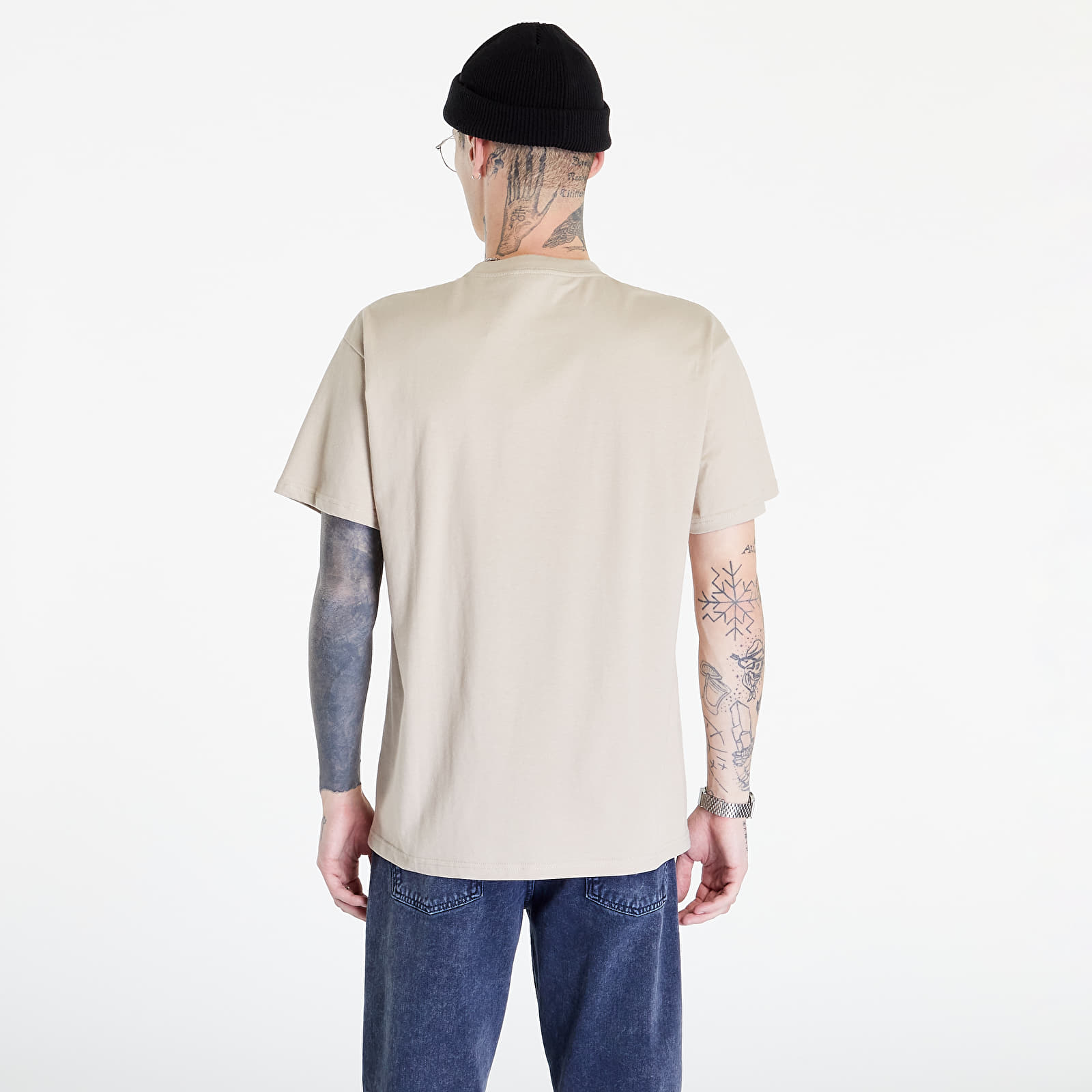Meeste T-särgid Carhartt WIP S/S Script Embroidery T-Shirt Wall/ Black