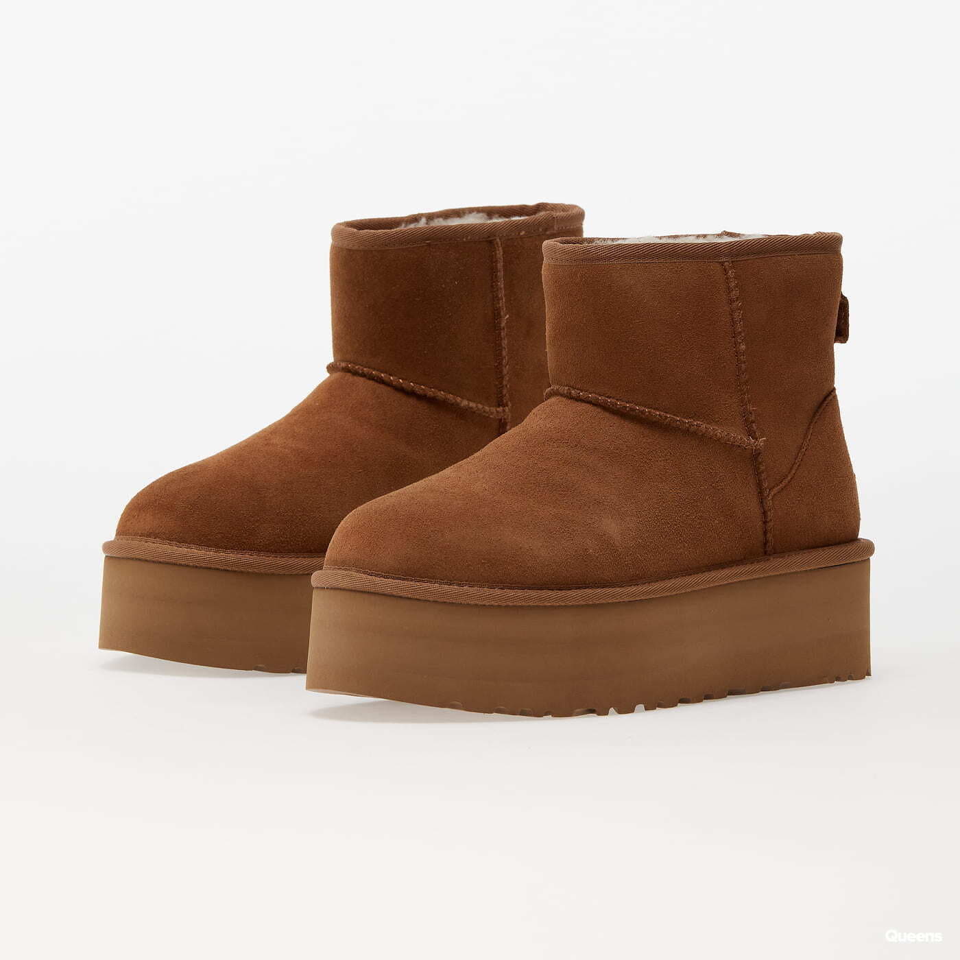 Joggesko og sko for kvinner UGG W Classic Mini Platform Chestnut