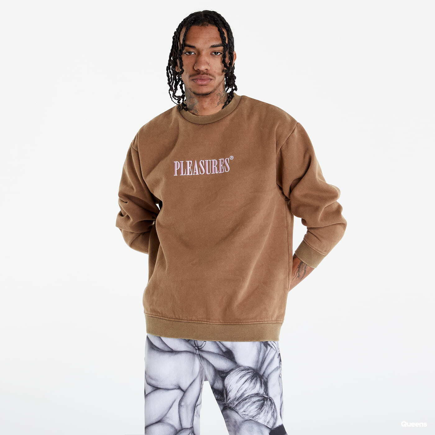 Sweatshirts PLEASURES Sour Brown Queens