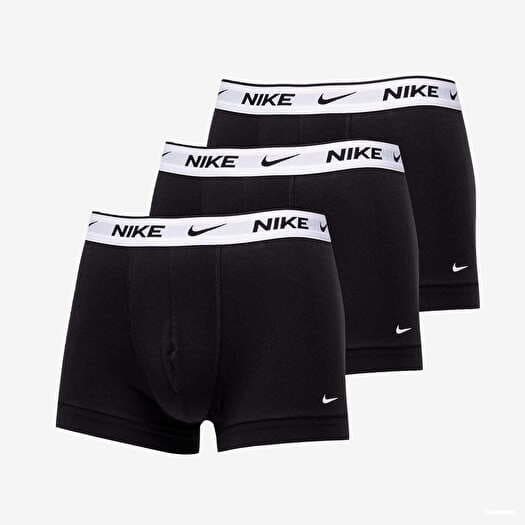 Nike Dri-FIT Everyday Cotton Stretch Trunk 3-Pack Black/ White