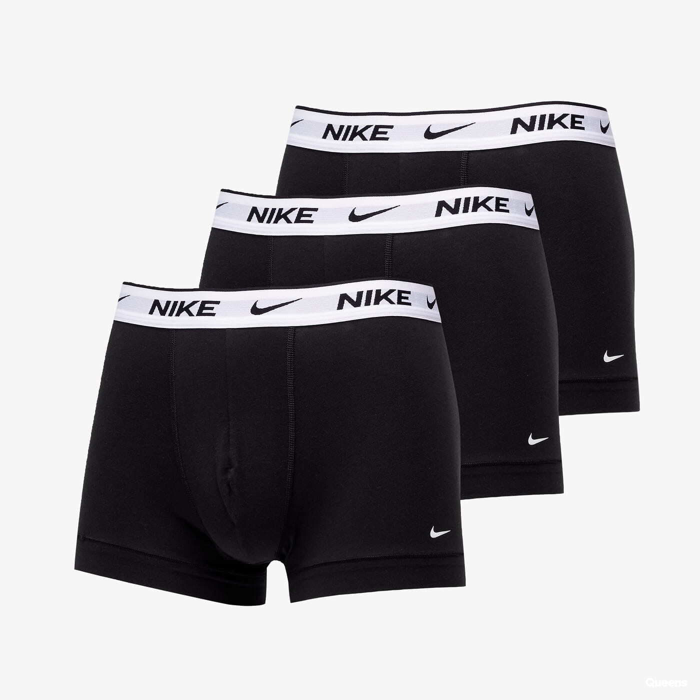 Boxeralsó Nike Dri-FIT Everyday Cotton Stretch Trunk 3-Pack Black/ White