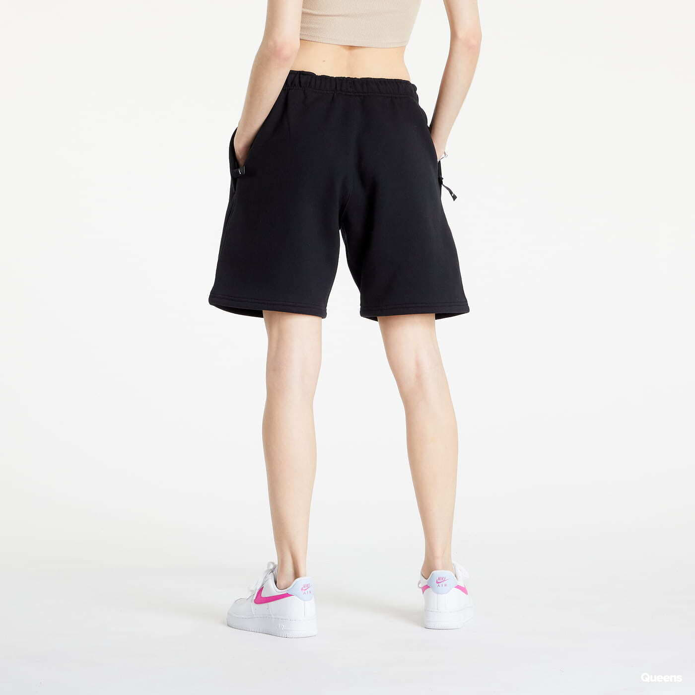 Men's shorts Nike NRG Solo Swoosh Fleece Shorts UNISEX Black/ White